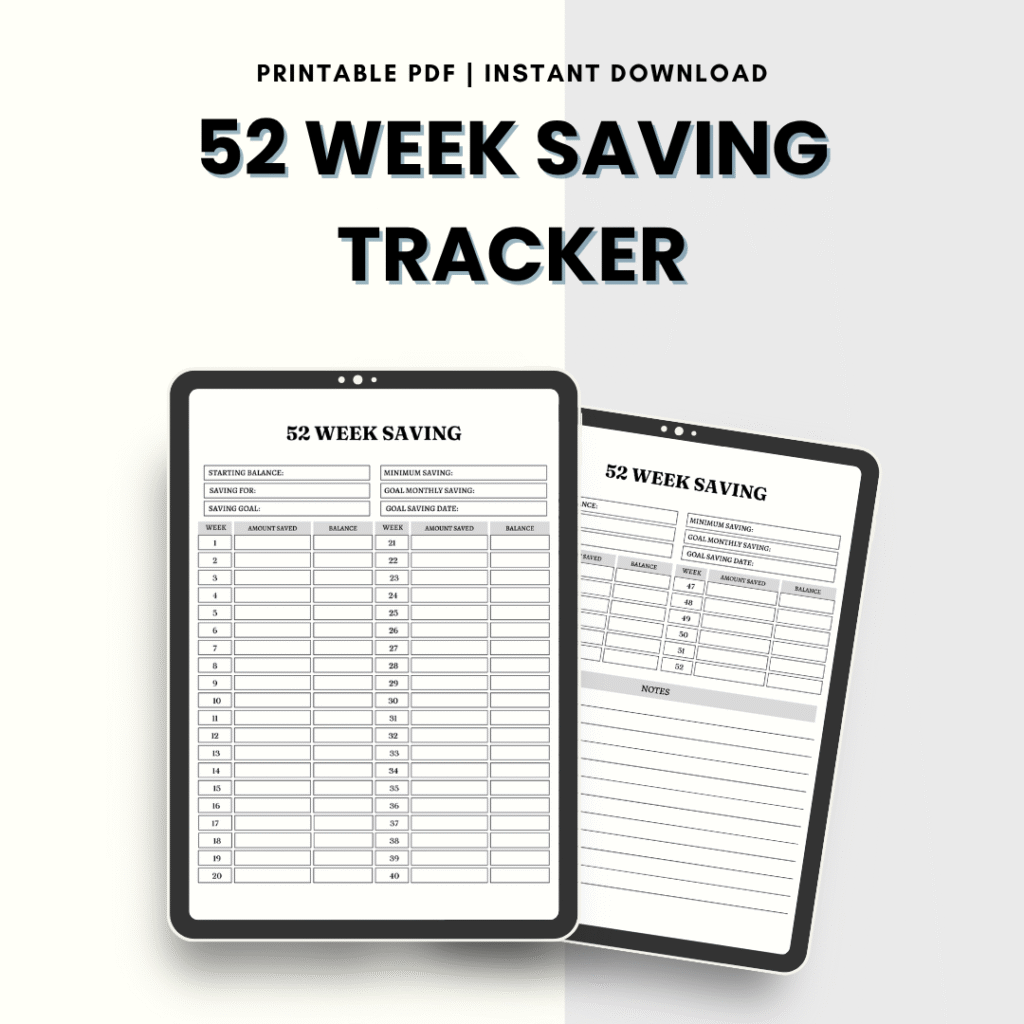saving challenge tracker